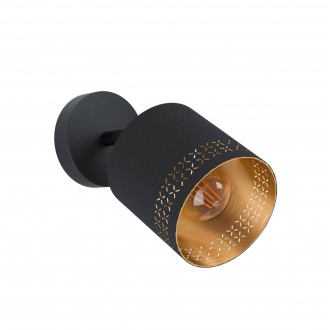 EGLO 99276 | Esteperra Eglo spot lámpa elforgatható alkatrészek 1x E27 fekete, arany
