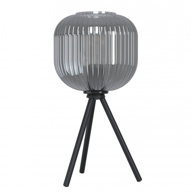 EGLO 99374 | Mantunalle Eglo asztali lámpa 40cm vezeték kapcsoló 1x E27 fekete, füst