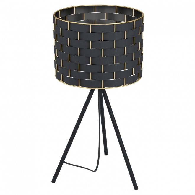 EGLO 99526 | Marasales Eglo asztali lámpa 57cm vezeték kapcsoló 1x E27 sárgaréz, áttetsző fekete