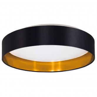 EGLO 99539 | Eglo-Maserlo-BG Eglo mennyezeti lámpa kerek 1x LED 2100lm 3000K fekete, arany, fehér