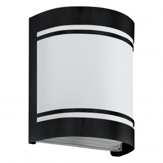 EGLO 99565 | Cerno Eglo fali lámpa 1x E27 IP44 fekete, fehér