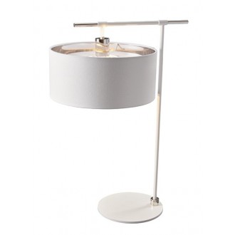ELSTEAD BALANCE-TL-WPN | Balance-EL Elstead asztali lámpa 65cm kapcsoló 1x E27 fehér, szatén nikkel