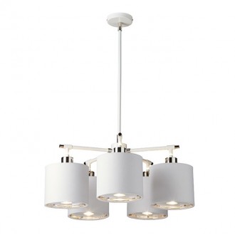 ELSTEAD BALANCE5-WPN | Balance-EL Elstead csillár lámpa állítható magasság 5x E27 fehér, szatén nikkel