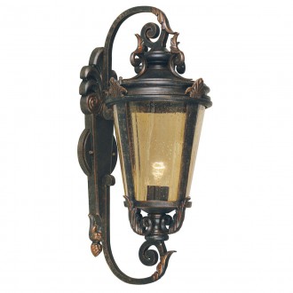 ELSTEAD BT1-L | Baltimore-EL Elstead álló lámpa 69cm kézzel festett 1x E27 IP44 antikolt bronz, borostyán