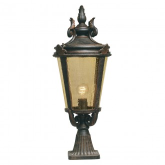 ELSTEAD BT3-L | Baltimore-EL Elstead álló lámpa 68cm kézzel festett 1x E27 IP44 antikolt bronz, borostyán