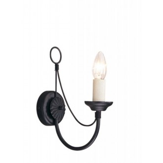 ELSTEAD CB1-BLACK | Carisbrooke Elstead falikar lámpa 1x E14 fekete, elefántcsont