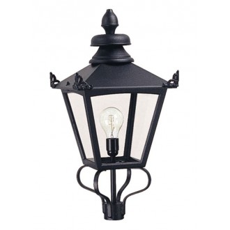 ELSTEAD GL1-BLACK | Grampian Elstead lámpafej lámpa 1x E27 IP23 fekete, átlátszó