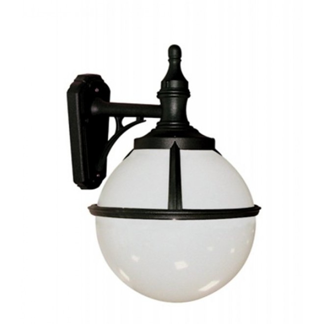 ELSTEAD GLENBEIGH-WALL | Glenbeigh Elstead falikar lámpa tengerpartra tervezve 1x E27 IP44 UV fekete, opál