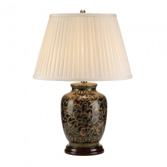 ELSTEAD MORRIS-TL-SMALL | Morris-EL Elstead asztali lámpa 59cm kapcsoló 1x E27 minta, arany, fekete