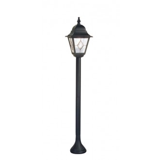 ELSTEAD NR4-BLK | Norfolk Elstead álló lámpa 109cm 1x E27 IP43 fekete, átlátszó