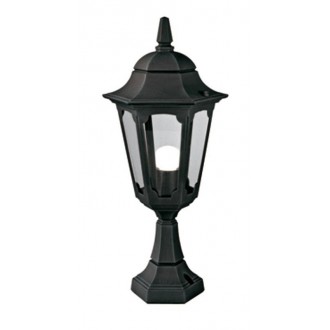 ELSTEAD PR4-BLACK | Parish Elstead álló lámpa 54cm 1x E27 IP44 fekete, átlátszó