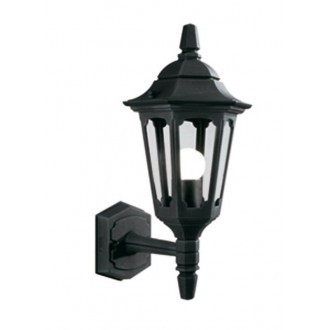 ELSTEAD PRM1-BLACK | Parish Elstead falikar lámpa 1x E27 IP44 fekete, átlátszó