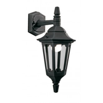 ELSTEAD PRM2-BLACK | Parish Elstead falikar lámpa 1x E27 IP44 fekete, átlátszó