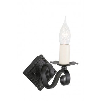 ELSTEAD RY1A-BLACK | Rectory Elstead falikar lámpa 1x E14 fekete, elefántcsont