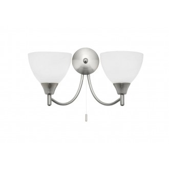 ENDON 1805-2SC | Alton-EN Endon falikar lámpa húzókapcsoló 2x E14 szatén króm, matt opál