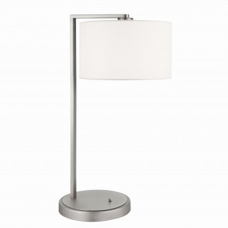 ENDON 67634 | Daley Endon asztali lámpa 54,5cm kapcsoló 1x E27 matt nikkel, fehér