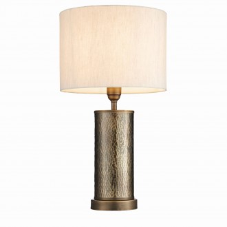 ENDON 71591 | Indara Endon asztali lámpa 55,5cm vezeték kapcsoló 1x E27 antikolt bronz, elefántcsont