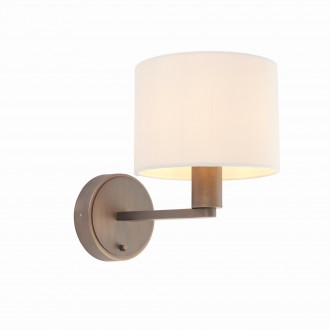 ENDON 73018 | Daley Endon falikar lámpa kapcsoló 1x E14 antikolt bronz, márvány