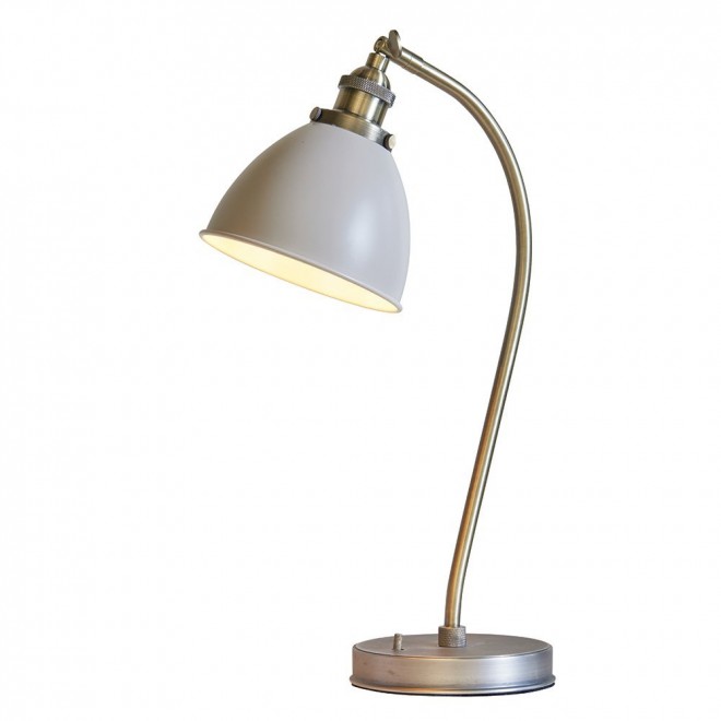 ENDON 76331 | Franklin-EN Endon asztali lámpa 46cm kapcsoló 1x E14 antikolt réz, taupe