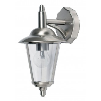 ENDON YG-861-SS | Klien Endon falikar lámpa 1x E27 IP44 nemesacél, rozsdamentes acél, átlátszó