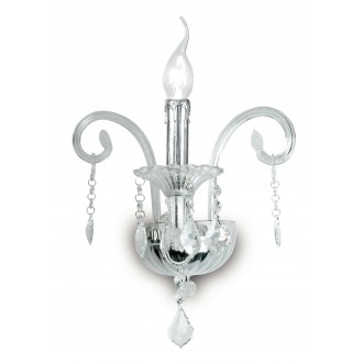 FANEUROPE I-246/00700 | Cristallo Faneurope falikar lámpa Luce Ambiente Design 1x E14 króm, kristály