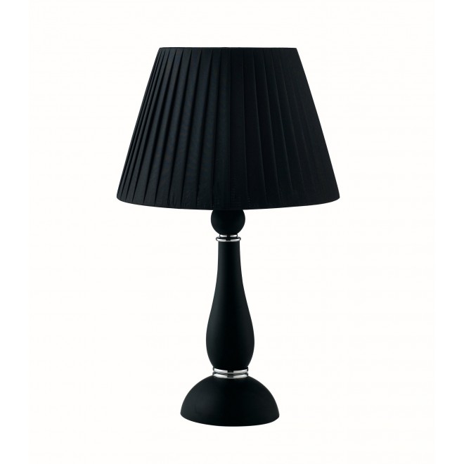 FANEUROPE I-ALFIERE/L1 NERO | Alfiere-FE Faneurope asztali lámpa Luce Ambiente Design 54cm kapcsoló 1x E27 fekete, króm
