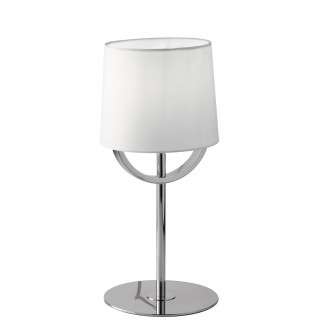 FANEUROPE I-ASTORIA-L1 | Astoria-FE Faneurope asztali lámpa Luce Ambiente Design 40,5cm kapcsoló 1x E27 króm, fehér