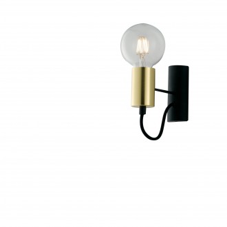 FANEUROPE I-AXON-AP | Axon Faneurope falikar lámpa Luce Ambiente Design 1x E27 fekete, arany