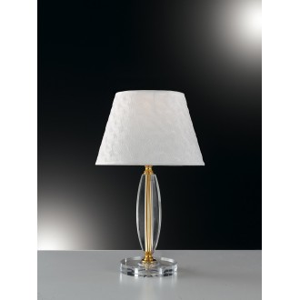 FANEUROPE I-EPOQUE/L1 | Epoque Faneurope asztali lámpa Luce Ambiente Design 43cm kapcsoló 1x E27 arany, átlátszó, fehér