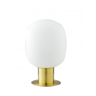 FANEUROPE I-FELLINI-L30 ORO | Fellini Faneurope asztali lámpa Luce Ambiente Design 47cm kapcsoló 1x E27 matt arany, opál