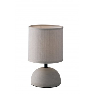 FANEUROPE I-FURORE-L GR | Furore-FE Faneurope asztali lámpa Luce Ambiente Design 24cm kapcsoló 1x E14 fekete, szürke, fehér