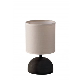 FANEUROPE I-FURORE-L MAR | Furore-FE Faneurope asztali lámpa Luce Ambiente Design 24cm kapcsoló 1x E14 fekete, barna, taupe