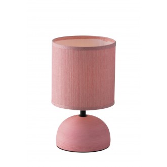 FANEUROPE I-FURORE-L ROS | Furore-FE Faneurope asztali lámpa Luce Ambiente Design 24cm kapcsoló 1x E14 fekete, rózsaszín, fehér