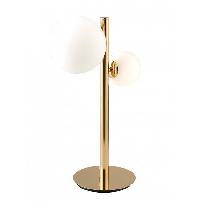 FANEUROPE I-HERA-L2 | Hera-FE Faneurope asztali lámpa Luce Ambiente Design 47cm kapcsoló 2x G9 arany, opál