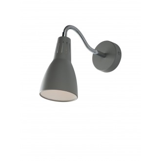 FANEUROPE I-LOGIKO-AP GR | Logiko Faneurope fali lámpa Luce Ambiente Design flexibilis 1x E14 króm, szürke, fekete