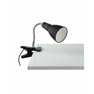 FANEUROPE I-LOGIKO-C NER | Logiko Faneurope csiptetős lámpa Luce Ambiente Design flexibilis 1x E14 króm, fekete, fehér