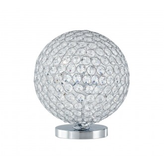 FANEUROPE I-PLANET/L | Planet-FE Faneurope asztali lámpa Luce Ambiente Design gömb 28cm kapcsoló 3x G9 króm, kristály