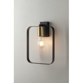FANEUROPE I-SMITH-AP1 | Smith Faneurope falikar lámpa Luce Ambiente Design 1x E27 matt fekete, matt arany