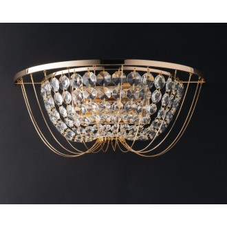 FANEUROPE I-VIENNA-AP ORO | Vienna-FE Faneurope fali lámpa Luce Ambiente Design 2x E14 arany, kristály