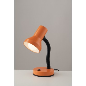FANEUROPE LDT032-ARANCIO | Ldt Faneurope asztali lámpa Luce Ambiente Design 34,5cm kapcsoló flexibilis 1x E27 narancs, fekete, fehér