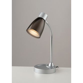 FANEUROPE LDT055ARK-NERO | Arkimede Faneurope asztali lámpa Luce Ambiente Design 36cm kapcsoló flexibilis 1x E14 nikkel, fekete