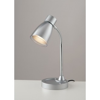 FANEUROPE LDT055ARK-SILVER | Arkimede Faneurope asztali lámpa Luce Ambiente Design 36cm kapcsoló flexibilis 1x E14 nikkel, ezüst