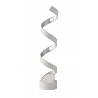 FANEUROPE LED-HELIX-L4 BCO | Helix-FE Faneurope asztali lámpa Luce Ambiente Design 66cm kapcsoló 1x LED 960lm 4000K fehér, ezüst