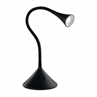 FANEUROPE LEDT-NEWTON-BLACK | Newton-FE Faneurope asztali, fali lámpa Luce Ambiente Design kapcsoló flexibilis 1x LED 240lm 4000K fekete