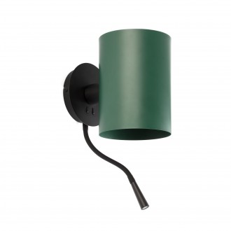 FARO 20032-81 | Guadalupe Faro fali lámpa 1x E27 fekete, zöld