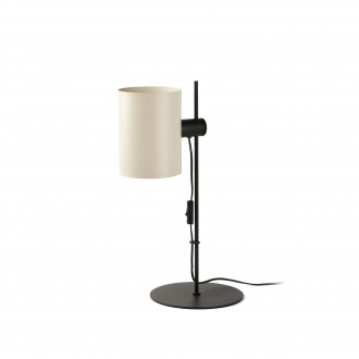FARO 20033-80 | Guadalupe Faro asztali lámpa 55cm 1x E27 matt fekete, bézs