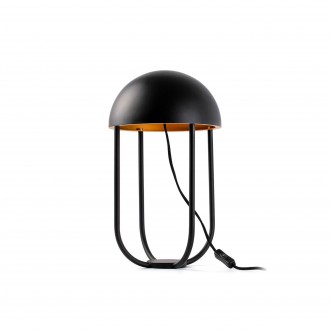 FARO 24522 | Jellyfish Faro asztali lámpa 42cm 1x LED 500lm 3000K matt fekete, opál