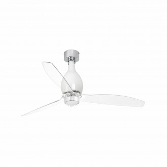 FARO 32020-9 | Minieter-Fan Faro ventilátoros lámpa mennyezeti 1x LED 709lm 3000K fényes fehér, opál