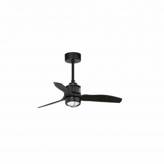 FARO 33424-10 | Just-Fan Faro ventilátoros lámpa mennyezeti 1x LED 709lm 3000K matt fekete, opál