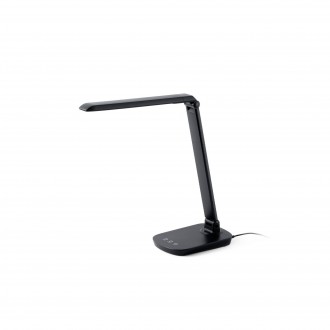 FARO 53415 | Anouk-FA Faro asztali lámpa 40cm 1x LED 530lm 4000K matt fekete, áttetsző